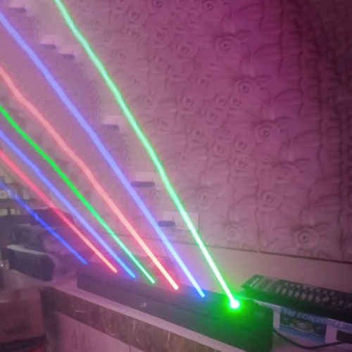 6 Head RGB Fat Beam Laser Light 3w